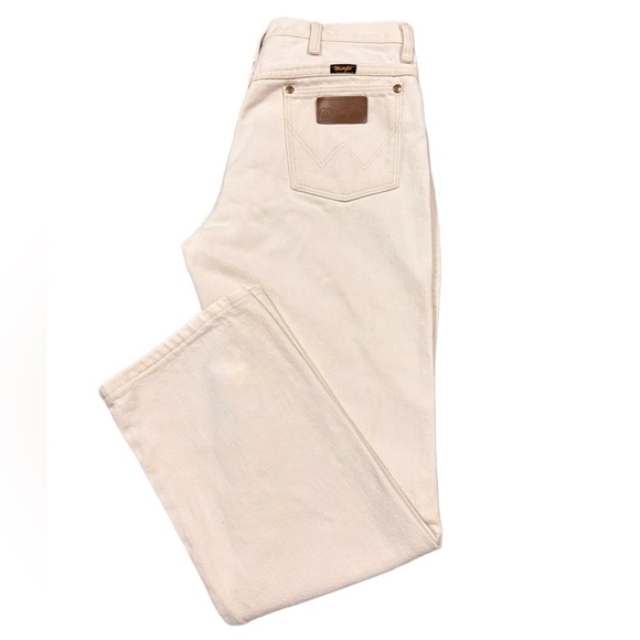 Wrangler 936 Slim Fit Cowboy Cut Jeans White 33x30 RN 130273 Vintage - Picture 2 of 8